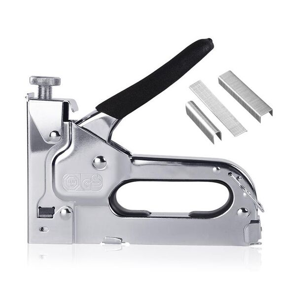 Chiodatrice universale per chiodi tipo U / tipo T / porta chiodatrice con custodia per manico e chiodi da 1000 pezzi