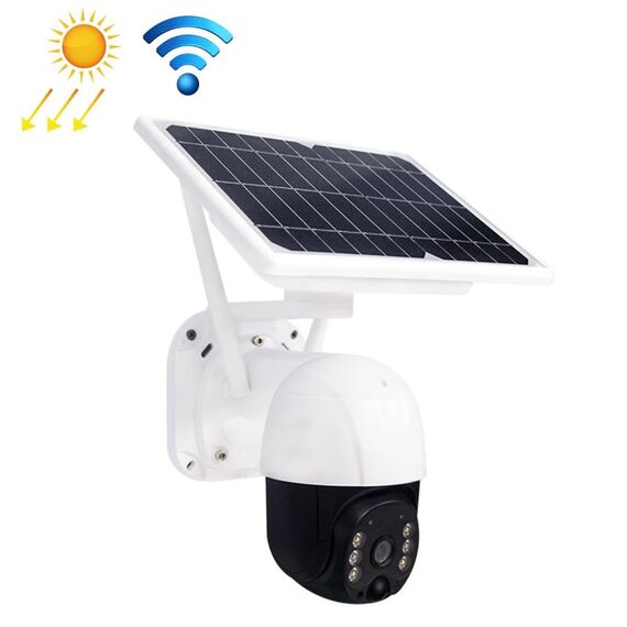 T23 2288 x 1288p Fotocamera WiFi a energia solare Full HD, supporto Allarme PIR, visione notturna, audio a due vie, scheda TF, non includere la batteria