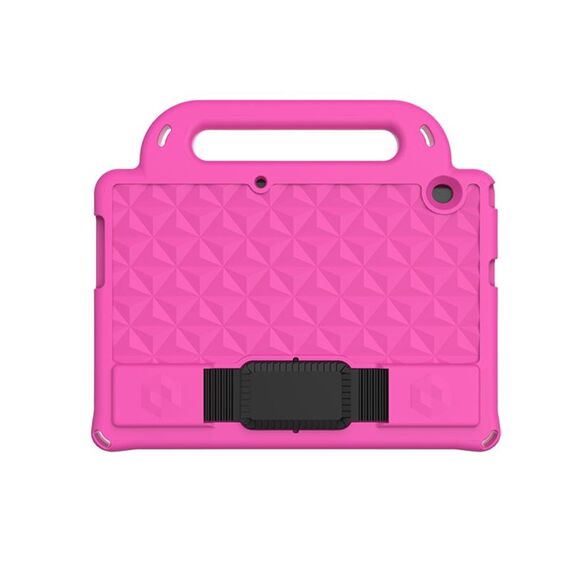 Per Huawei MediaPad T3 10 9.6 pollici serie Diamond Series EVA Anti-caduta antiurto antiurto manicotto protettivo con supporto e cinturino (Rosered)