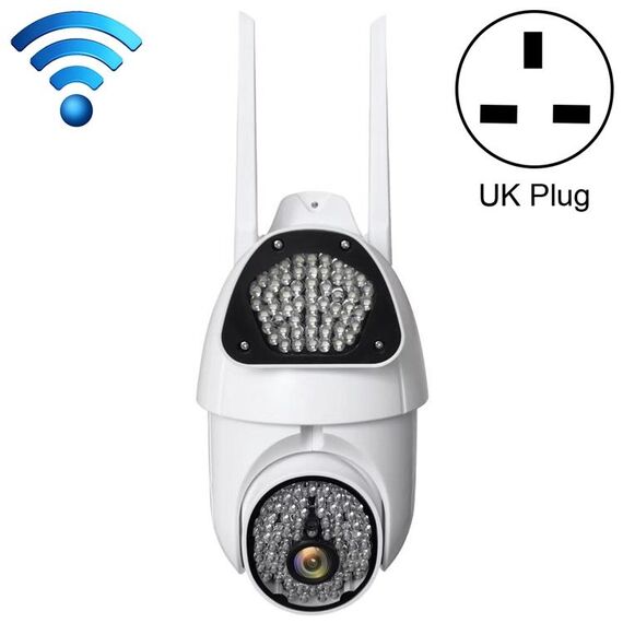 QX37 1080P WiFi Fotocamera da sorveglianza ad alta definizione Camera da donna all'aperto, supporto visione notturna e rilevamento vocale a due vie e movimento del movimento (spina del Regno Unito)