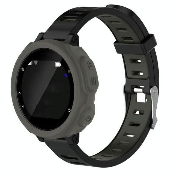 Custodia protettiva per orologio in silicone tinta unita per Garmin F235 / F750 (grigio)