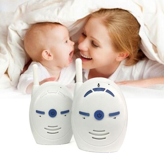 Baby monitor audio digitale wireless BM-V20 2,4 GHz, conversazione vocale bidirezionale (bianco)