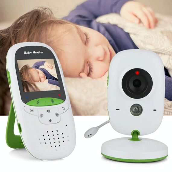VB602 2.4 pollici LCD 2.4GHz Telecamera di sorveglianza wireless Baby Monitor, supporto per la conversazione bidirezionale, visione notturna (bianco)