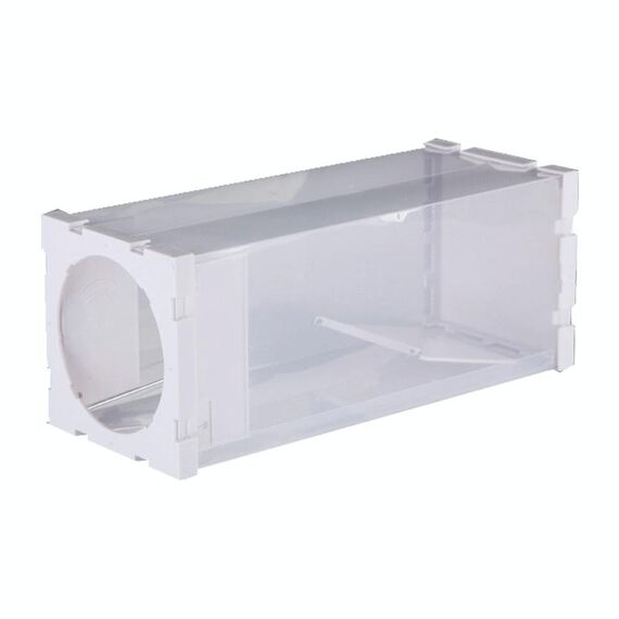 Porta Humane Animal Live Cage, Rat, Mouse e altri piccoli roditori Materiale PP Gabbia trasparente Trappola