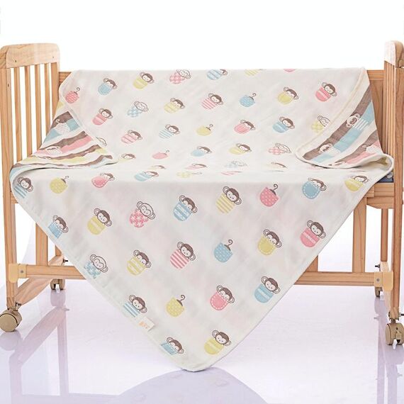 Asciugamano da bagno in puro cotone per bambini, consegna in colori casuali, dimensioni: 110 * 110 cm