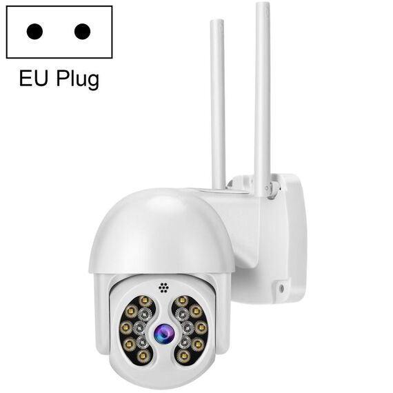 Tuya QX56 3,0 milioni di pixel IP66 Telecamera IP wireless impermeabile da 3,0 milioni di pixel, supporto Amazon Alexa & Google Home & Motion Detection & By-Way Audio & Full Colour Night Vision & TF Card, Plug USA