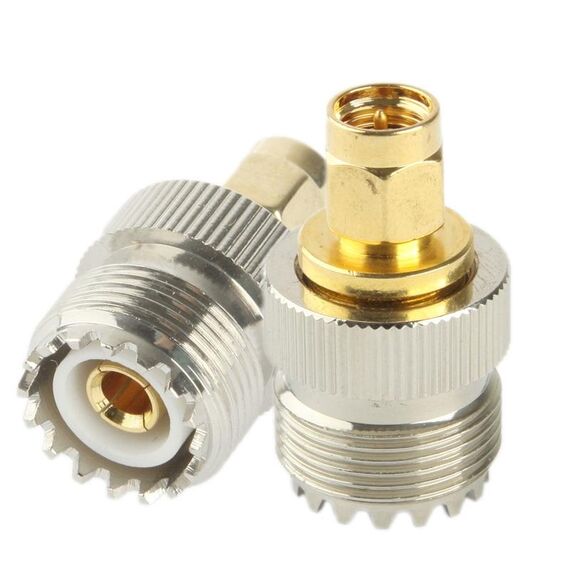 Adattatore coassiale RF da SMA-J a SL-16 / SMA maschio a M (UHF) (argento)