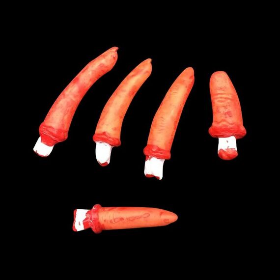 Halloween Horror Props April Fool Day Party Prop Decorazione di parti del corpo 5 dita insanguinate