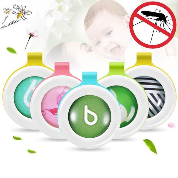5 pezzi anti-zanzara fibbia pulsante pianta olio essenziale nucleo interno insetti via, consegna a colori casuali