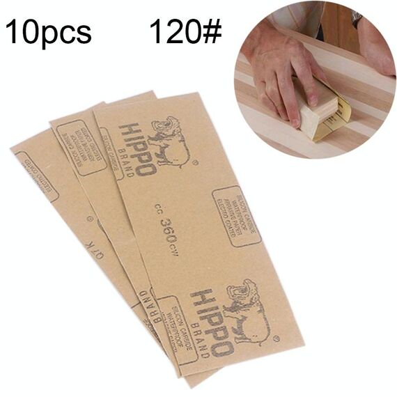 100 pezzi grana 120 carta vetrata per lucidatura a secco e ad umido ， dimensioni: 23 x 9 cm (giallo)