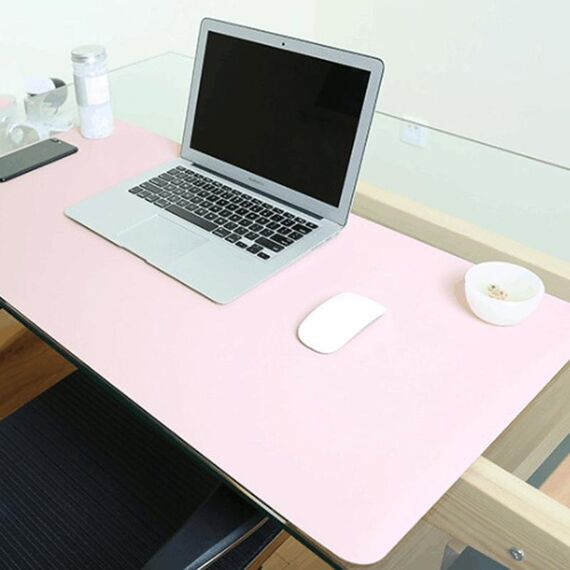Tappetino per mouse multifunzione in pelle PU su due lati, tappetino per tastiera, tappetino da tavolo, tappetino da scrivania per computer, dimensioni: 120 x 60 cm