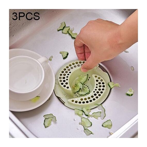 3 pezzi anti intasamento lavello da cucina tappo filtro scolapiatti coperchio di scarico tappo di scarico a pavimento scarico, dimensioni: 11 x 3,9 cm, consegna a colori casuali