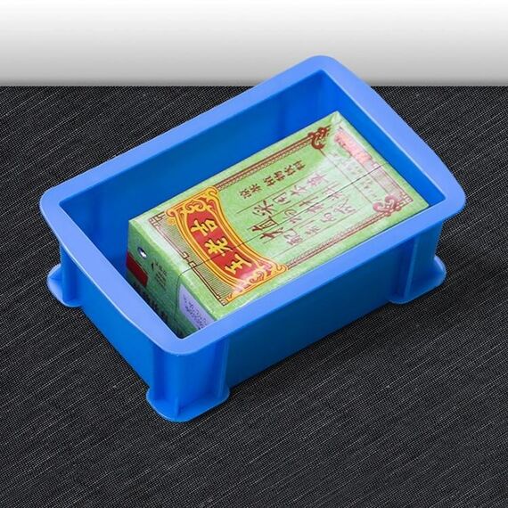 5 pezzi di spessore scatola di materiale multifunzione nuovissima scatola di plastica piatta scatola degli attrezzi, dimensioni: 15,6 cm x 10,1 cm x 5,3 cm (blu)