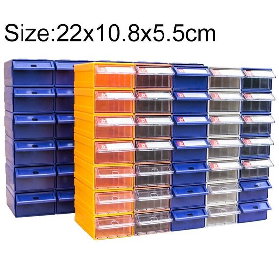 Set 2 scatole in plastica rinforzata per attrezzi e hardware colori casuali HC8176