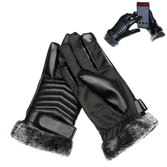 Guanti protettivi per equitazione Inverno Sport all'aria aperta Touch Screen Guanti in poliestere caldo antivento antispruzzo per uomo