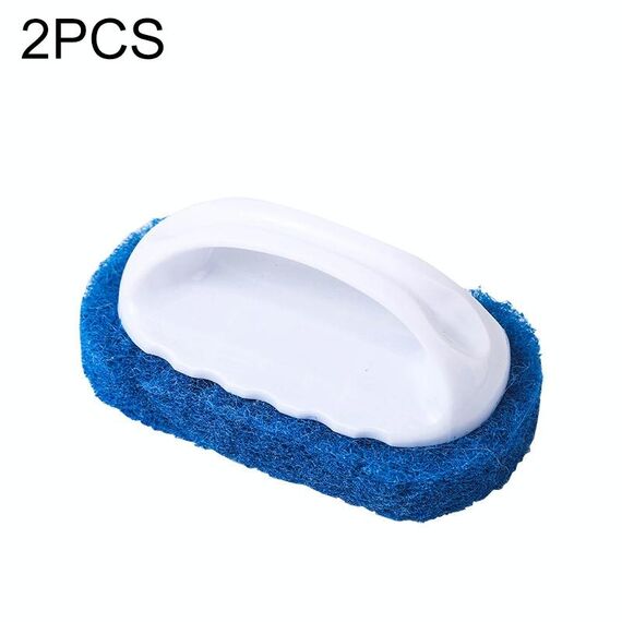 10 pezzi spugna decontaminazione spazzole per la pulizia del fondo rigido Spazzola per la pulizia a secco e ad umido per cucina / banco da cucina / bagno / vasca, consegna a colori casuali