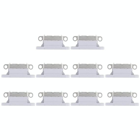 Connettore porta di ricarica 10 PC per iPhone X (grigio)
