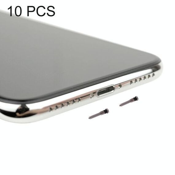 10 viti per porta di ricarica PC per iPhone X (bianco)