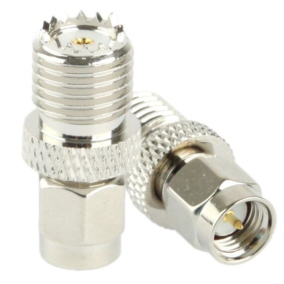 Adattatore coassiale SMA maschio a mini femmina UHF