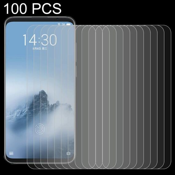 100 PCS 0.26mm 9H 2.5D Pellicola in vetro temperato per Meizu 16 Plus