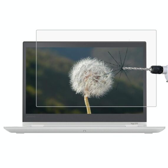 Pellicola in vetro temperato a schermo intero con durezza superficiale da 0,4 mm 9H per Lenovo ThinkPad Yoga 370 da 13,3 pollici