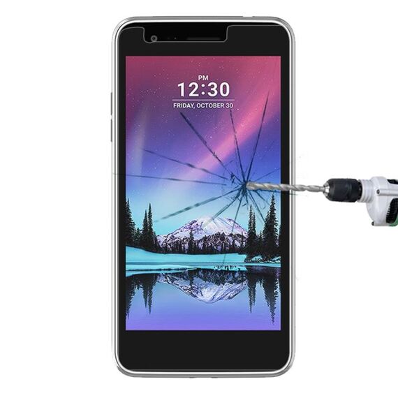 Per LG K4 (2017) 0.26mm 9H Durezza superficiale Pellicola per schermo in vetro temperato non a schermo intero a prova di esplosione