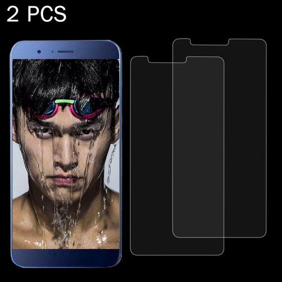 2 PCS per Huawei Honor V9 0.26mm 9H Durezza superficiale Pellicola per schermo in vetro temperato non a schermo intero a prova di esplosione