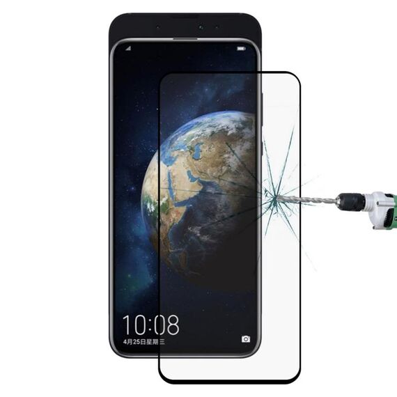Pellicola in vetro temperato ultra sottile 9H 3D HD anti-esplosione a schermo intero in fibra di carbonio per Huawei Honor Magic 2 (nero)