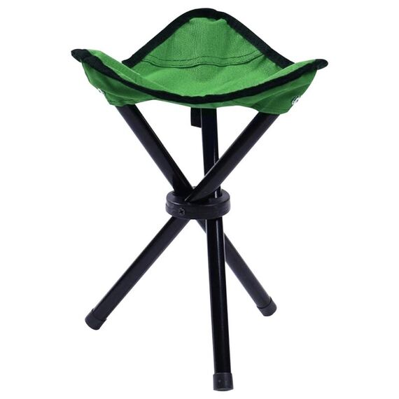 Escursionismo Outdoor Campeggio Pesca Sgabello pieghevole Sedia triangolare portatile Carico massimo Sedia pieghevole 100 kg Dimensioni: 22 x 22 x 31 cm (verde)