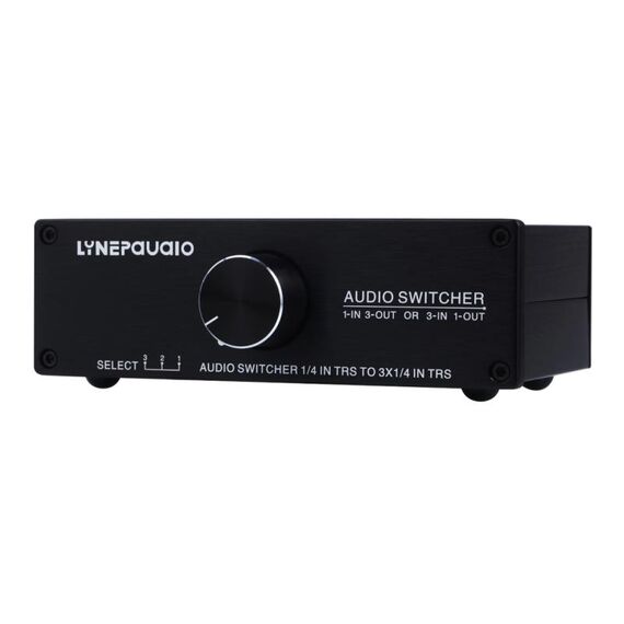 B833 Altoparlante passivo Altoparlante con interruttore stereo, 1 ingresso e 3 uscite o 3 ingressi e 1 uscita (nero)