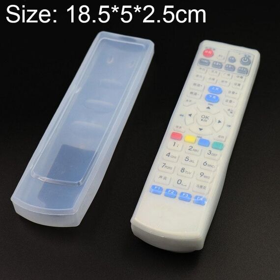 5 PCS Smart TV Box Telecomando Custodia protettiva in silicone antipolvere impermeabile, Dimensioni: 18,5 * 5 * 2,5 cm