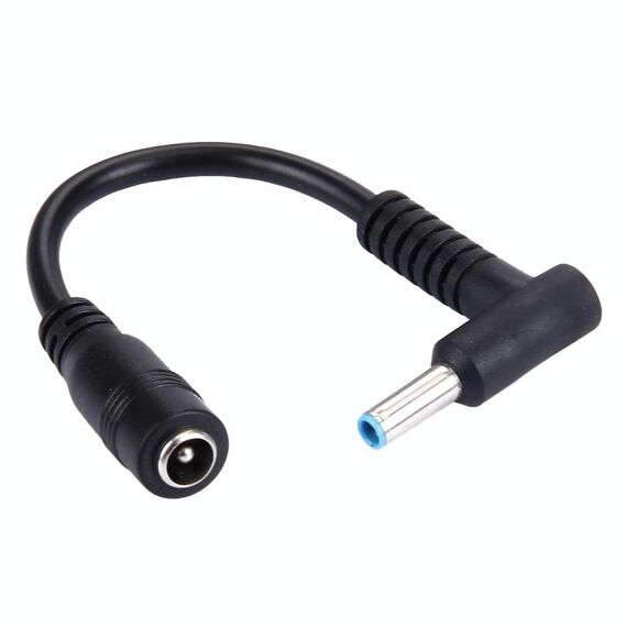 Cavo adattatore di alimentazione per interfacce da 4,5 x 3,0 mm maschio piegato a 5,5 x 2,1 mm femmina per notebook, lunghezza: 10 cm