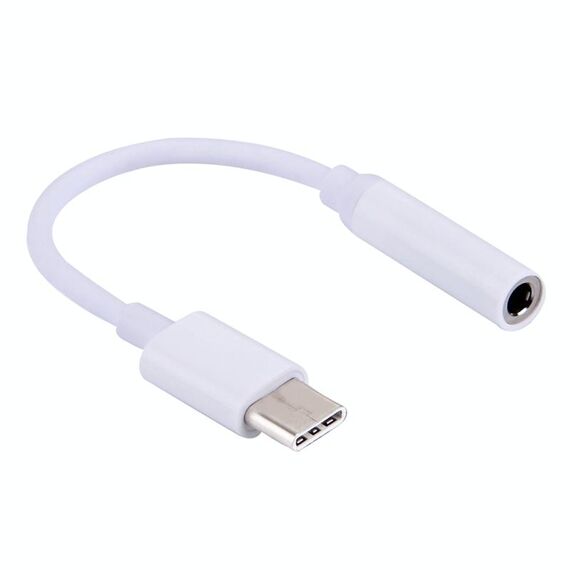 Adattatore audio da USB-C / Type-C a 3,5 mm, lunghezza: circa 10 cm (bianco)
