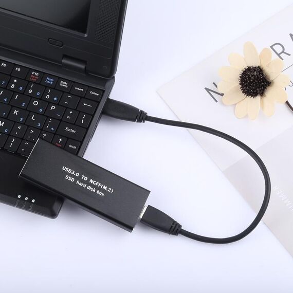 Adattatore per custodia per disco rigido esterno SSD da USB 3.0 a NGFF (M.2)