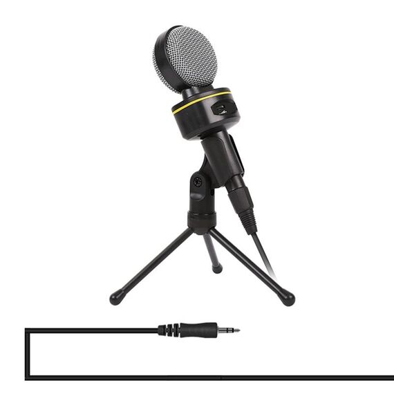 Yanmai SF-930 Microfono professionale a condensatore per registrazione audio con supporto per treppiede, lunghezza cavo: 2,0 m, Compatibile con PC e Mac per Live Broadcast Show, KTV, ecc. (Nero)