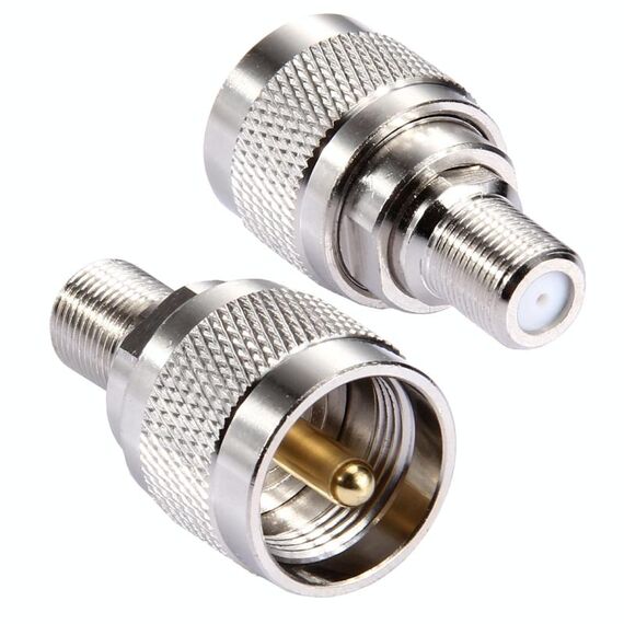 Connettore F femmina a maschio UHF