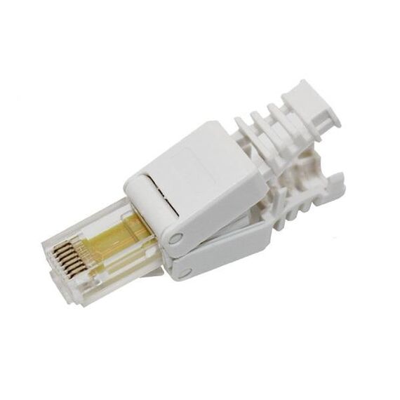 Spina modulare con connettore RJ-45 a crimpare senza attrezzi, versione corta UTP Cat6