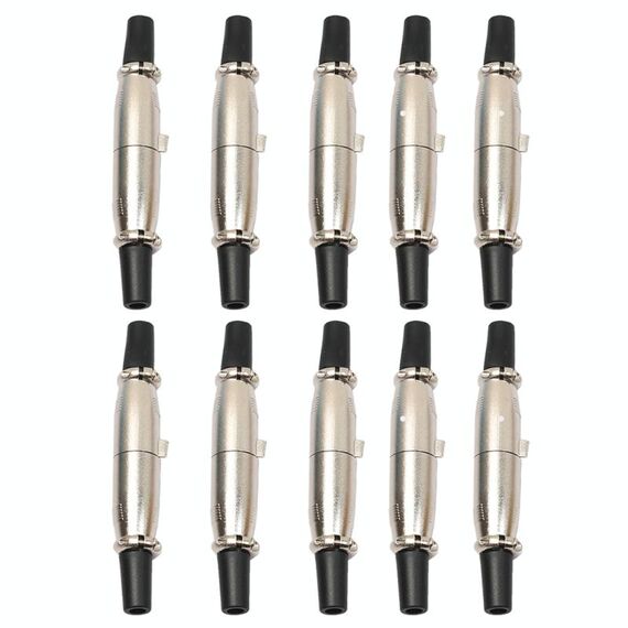 10 coppie di connettori XLR a 3 pin maschio + femmina jack per microfono