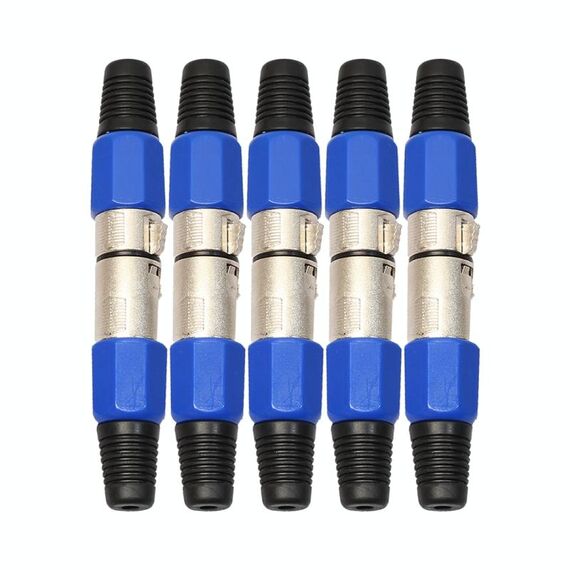 Connettore audio con presa jack a 3 pin XLR maschio femmina in metallo a 5 coppie