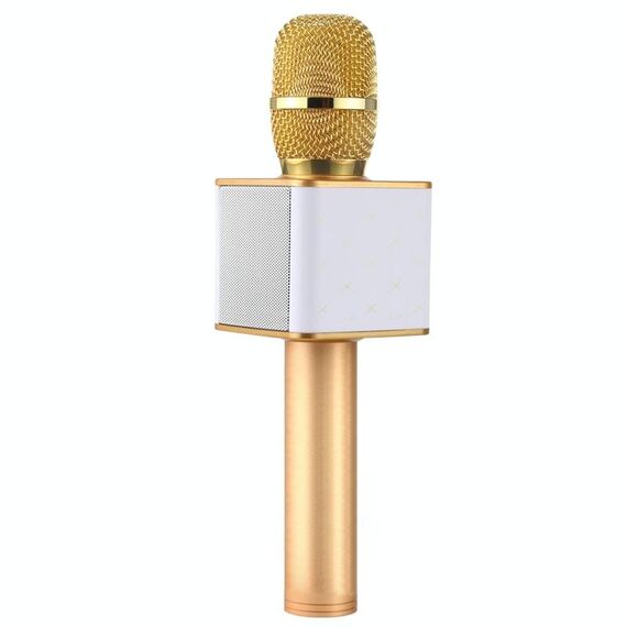SDRD SD-08 Doppi altoparlanti Alta qualità del suono KTV portatile Registrazione karaoke Microfono a condensatore wireless Bluetooth (oro)