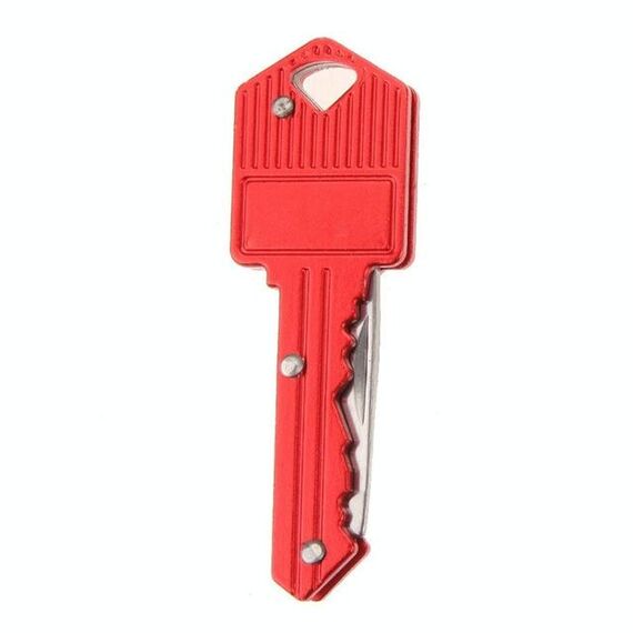 Coltello pieghevole portatile portachiavi Mini coltello da autodifesa a forma di chiave da campeggio