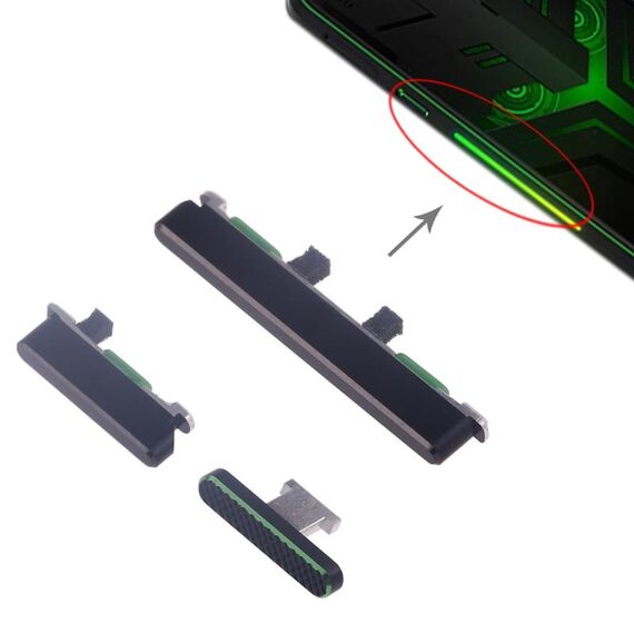 Tasti laterali per Xiaomi Black Shark Helo (nero)