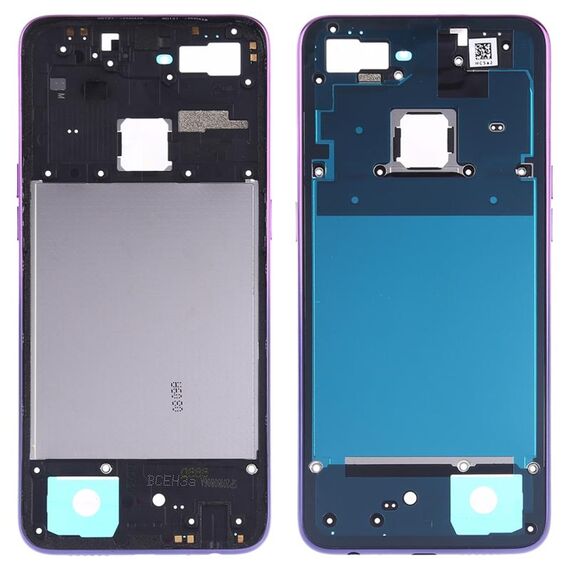 Per OPPO F9 / A7X Cornice centrale con cornice (Twilight Purple)
