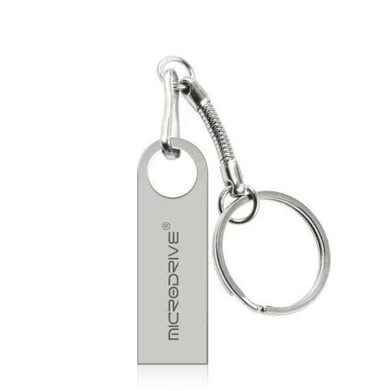 MicroDrive 64 GB USB 2.0 Disco U ad alta velocità impermeabile in metallo (grigio)