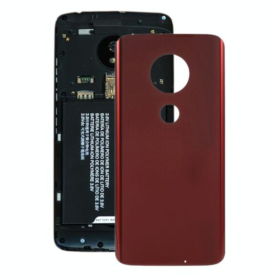 Coperchio posteriore della batteria per Motorola Moto G7 Plus (rosso)