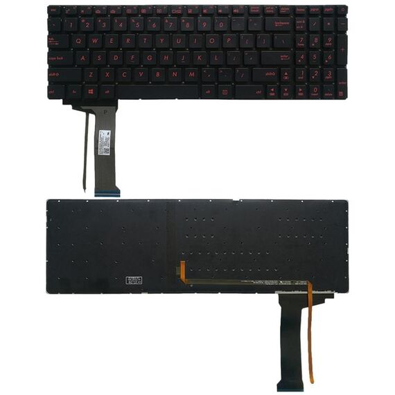 Tastiera USA con retroilluminazione per Asus GL551 GL551J GL551JK GL551JM GL551JW GL551JX G552 G552V G552VW G552VX FZ50JX GL752VW GL742VW (nero)
