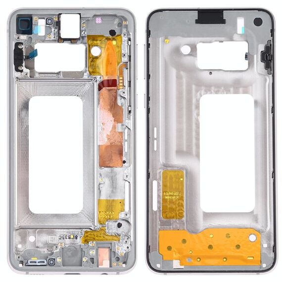 Per Samsung Galaxy S10e SM-G970F/DS, SM-G970U, SM-G970W Piastra cornice centrale con tasti laterali (bianco)