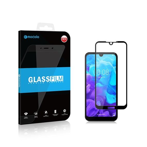 Pellicola in vetro temperato mocolo 0.33mm 9H 2.5D Full Glue per Huawei Y5 2019 / Honor 8S
