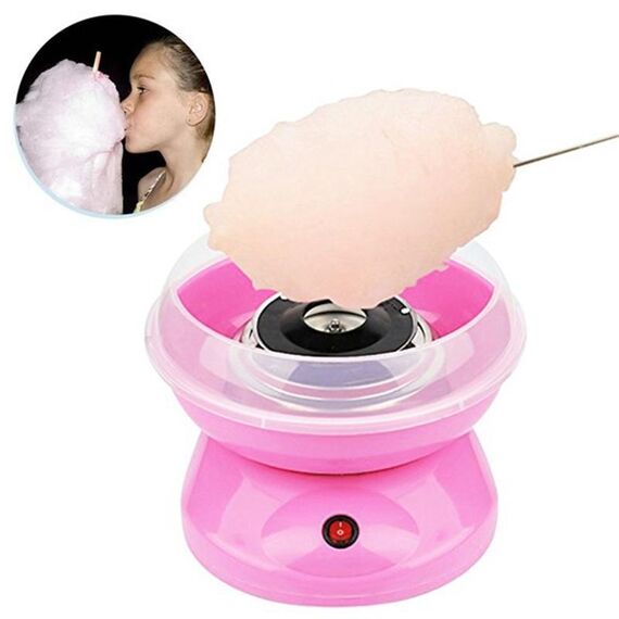 Macchina per caramelle in cotone elettrico, tappo: UE (rosa)