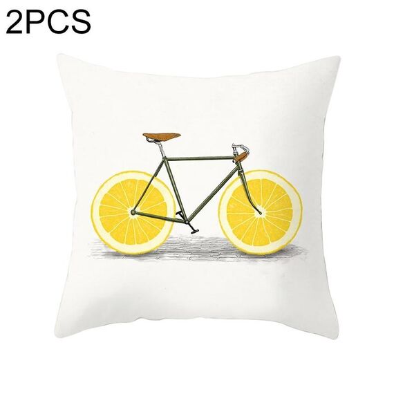 2 pezzi 45x45 cm federa a righe gialle federa geometrica cuscino copriletto cuscino stampa federa federa ufficio camera da letto, dimensioni: 450 * 450 mm (24)